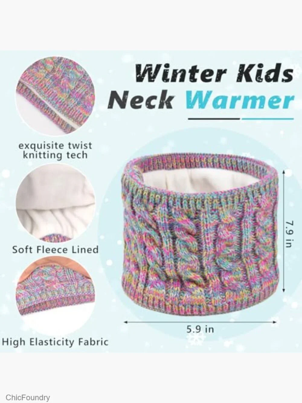 Kids Winter Hat Gloves Set - 4 Pcs Fleece Lined Beanie Scarf Mittens Socks for